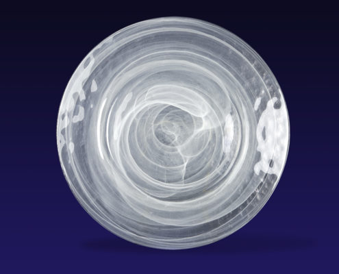 Frosted Swirl Liner Plate 31cm
