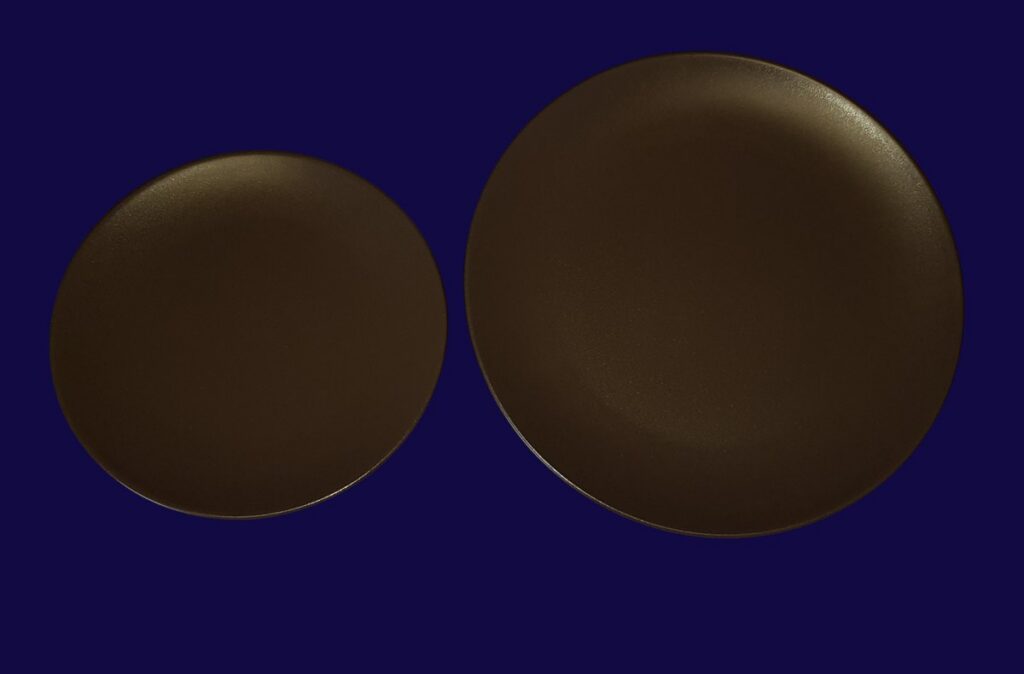 Brown Dinner & Side Plate