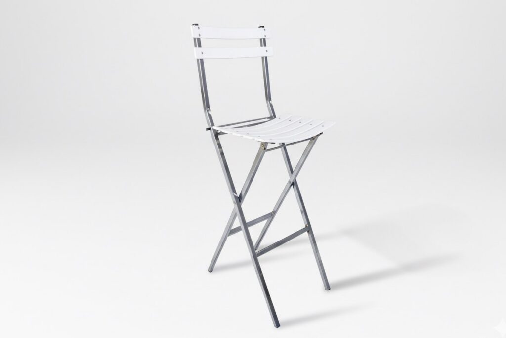 Cocktail Chair - White & Chrome