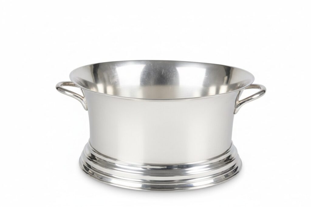 Silver Champagne Chiller - Oval