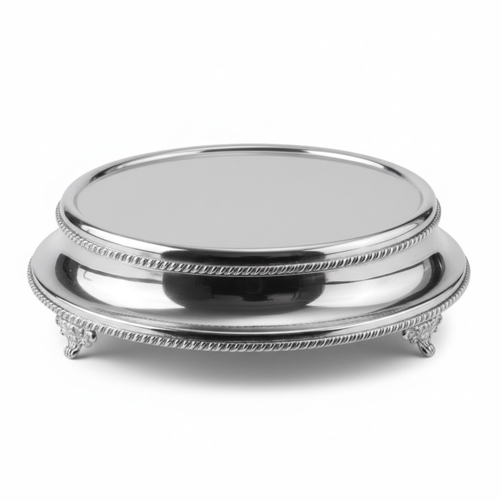 Silver single Tire Cake Stand