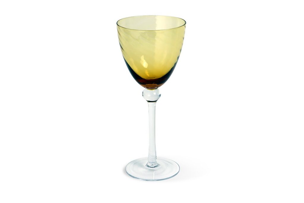 Amber Water Glass