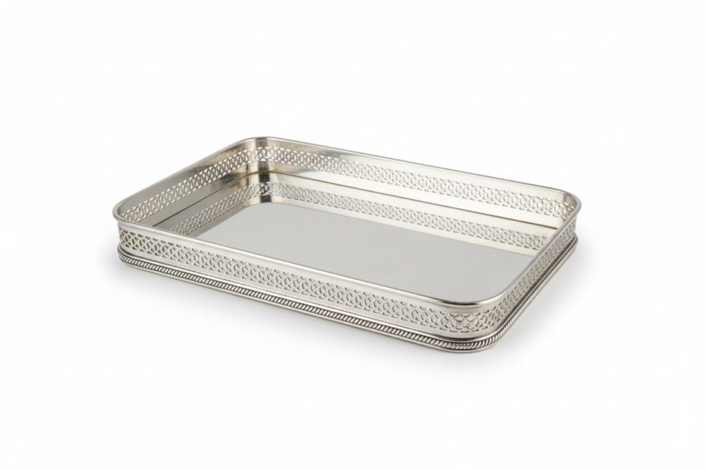 Silver Alu Gallery Tray 51cm x 35cm