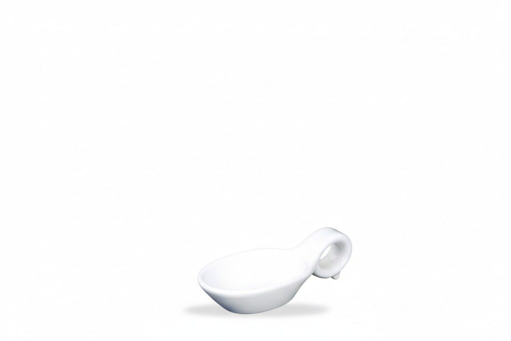 White Tapas Spoon