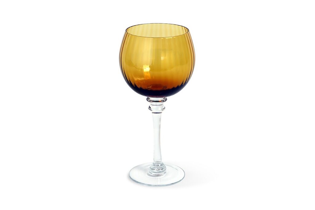 Amber Water Goblet