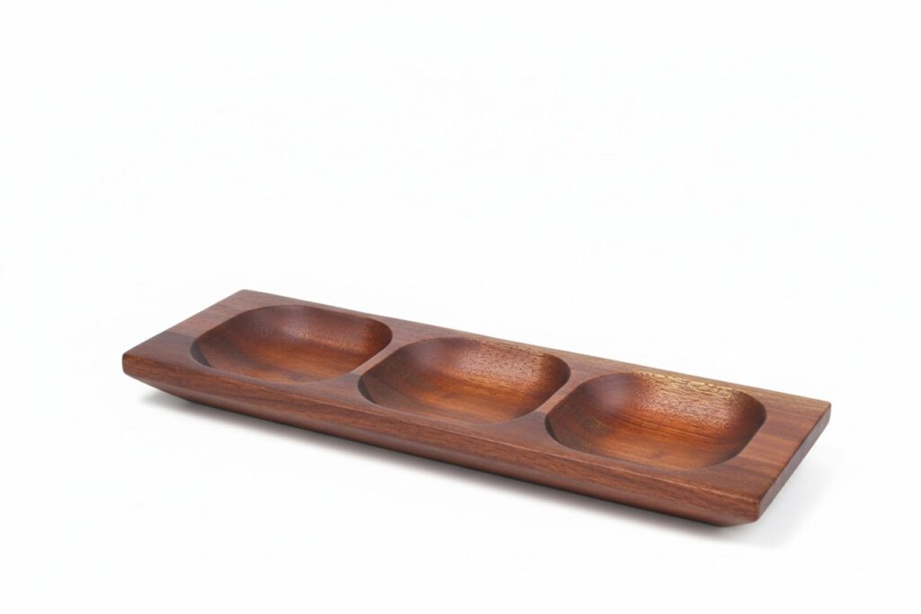Wooden Platter 3 Division