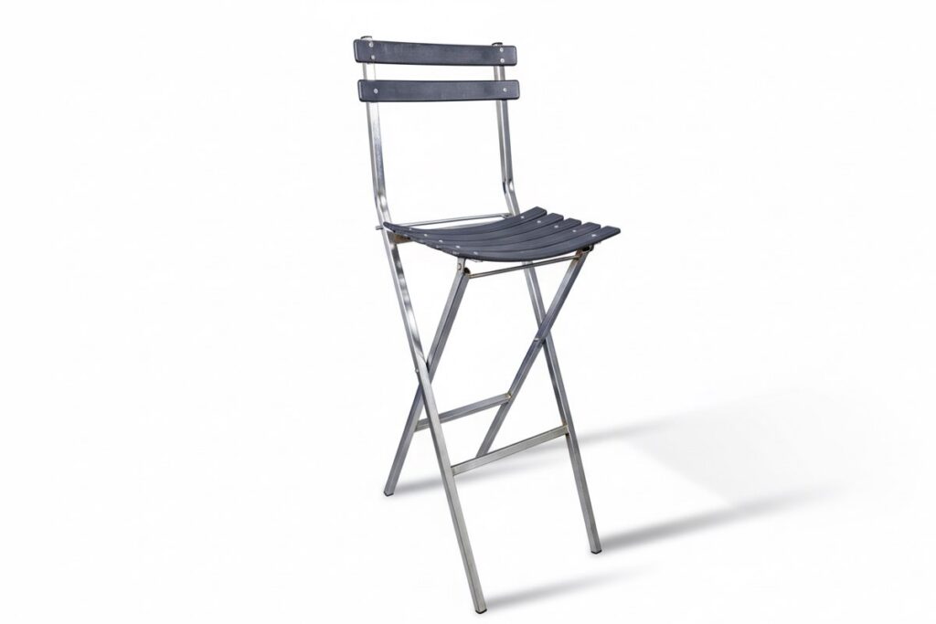 Black & Chrome Bar Chair